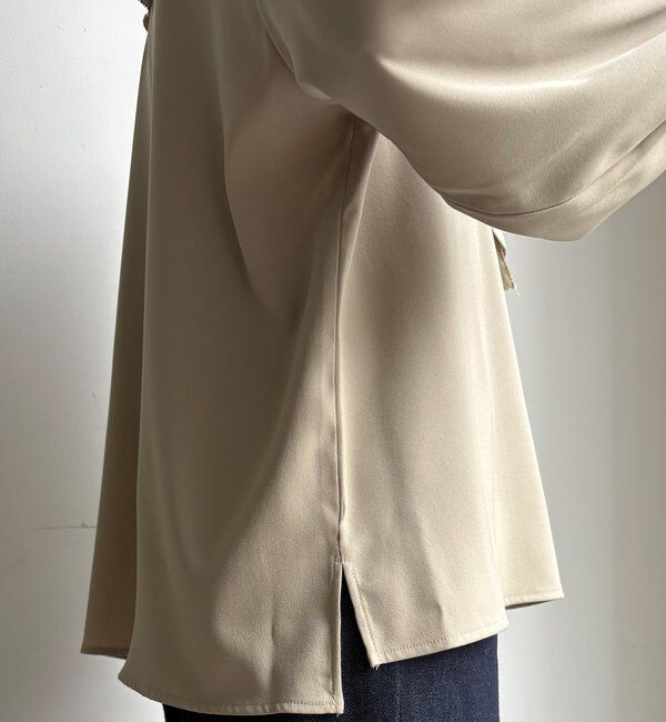  「【WEB限定】ピコフリルカラーブラウス」|シャツ・ブラウス|