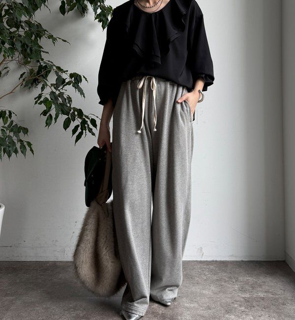  「【WEB限定】ピコフリルカラーブラウス」|シャツ・ブラウス|