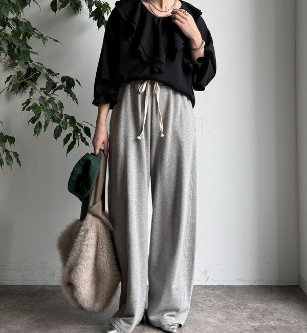  「【WEB限定】ピコフリルカラーブラウス」|シャツ・ブラウス|