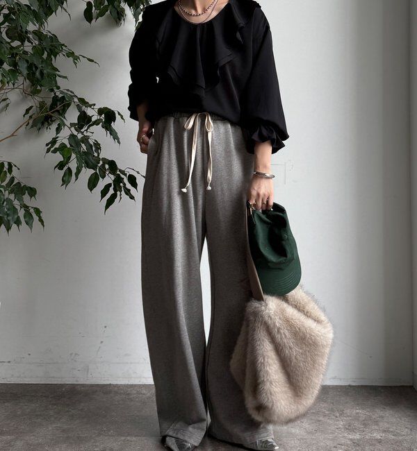  「【WEB限定】ピコフリルカラーブラウス」|シャツ・ブラウス|