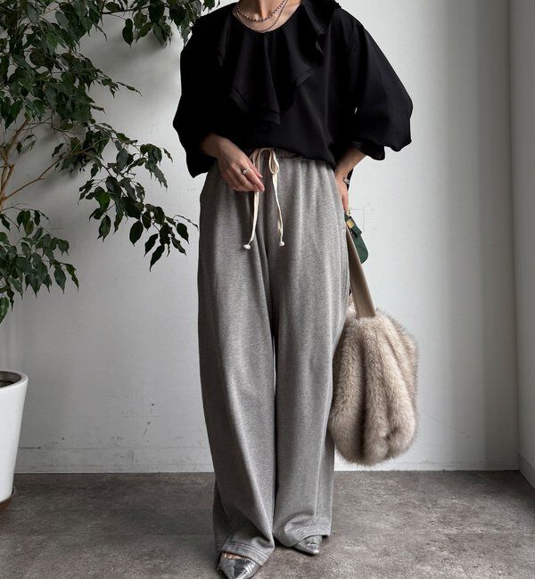  「【WEB限定】ピコフリルカラーブラウス」|シャツ・ブラウス|