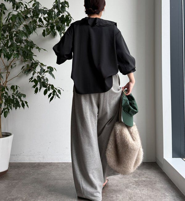  「【WEB限定】ピコフリルカラーブラウス」|シャツ・ブラウス|