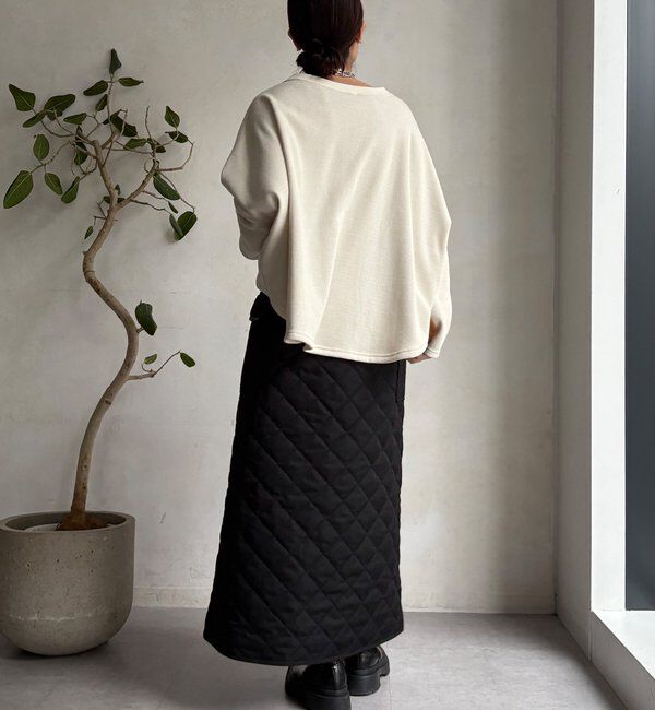 「【WEB限定】キルト切替スカート」|スカート|