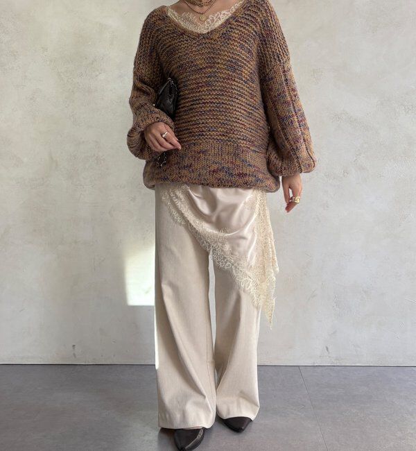  「【WEB限定】ワイドパンツ」|チノ|