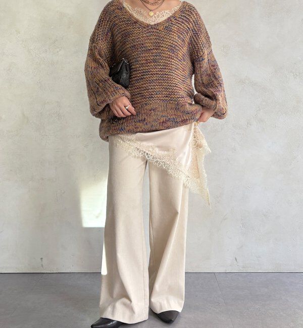  「【WEB限定】ワイドパンツ」|チノ|