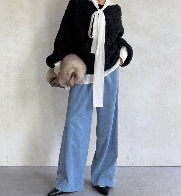  「【WEB限定】ワイドパンツ」|チノ|