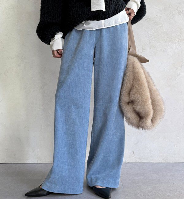  「【WEB限定】ワイドパンツ」|チノ|