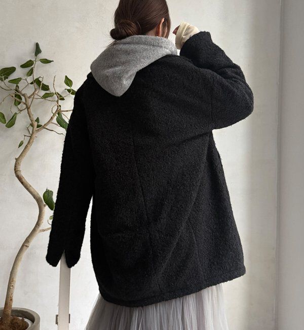  「【WEB限定】ボアダウンダブルテーラードコート」|その他|