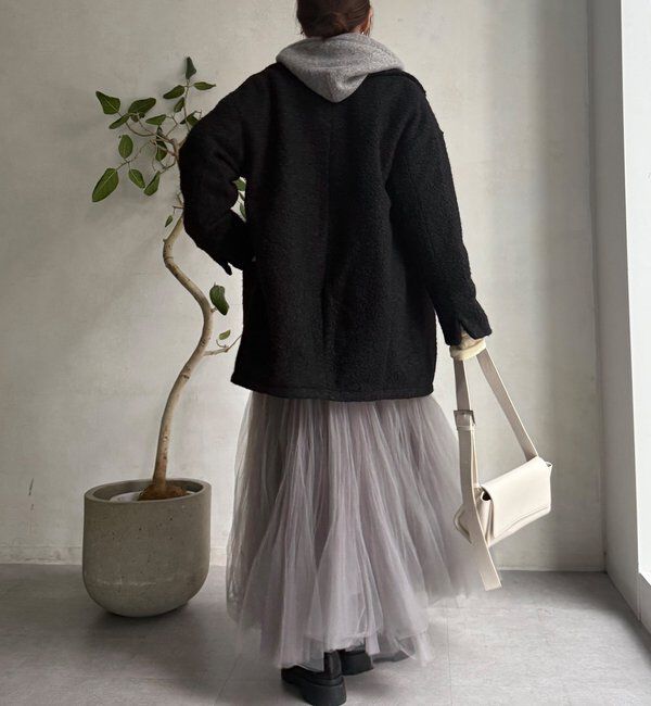  「【WEB限定】ボアダウンダブルテーラードコート」|その他|