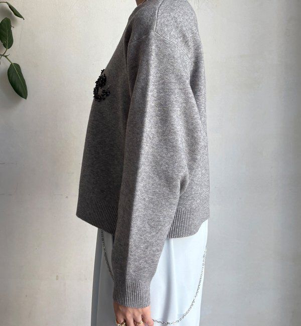  「【セットアップ対応/WEB限定】ツイードテープロゴニット」|ニット・セーター|