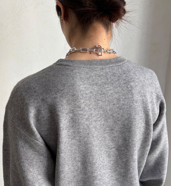  「【セットアップ対応/WEB限定】ツイードテープロゴニット」|ニット・セーター|