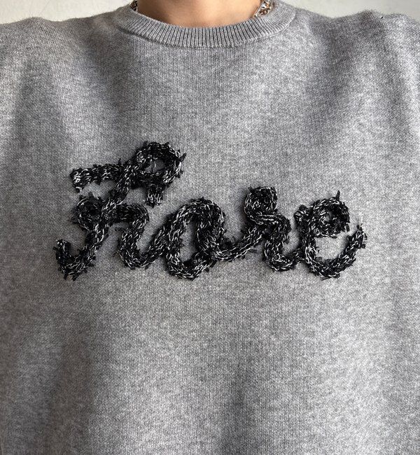  「【セットアップ対応/WEB限定】ツイードテープロゴニット」|ニット・セーター|