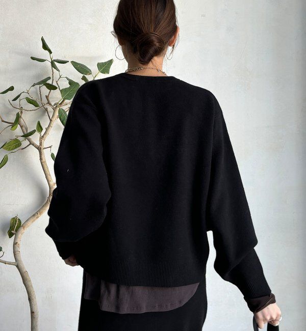  「【セットアップ対応/WEB限定】ツイードテープロゴニット」|ニット・セーター|