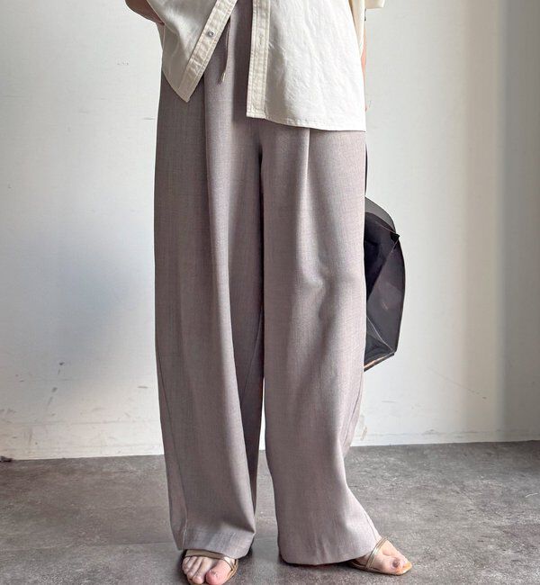  「【WEB限定】2WAYシャークスキンイージーパンツ」|チノ|