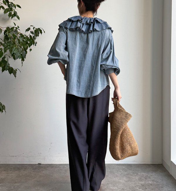  「【WEB限定】2WAYシャークスキンイージーパンツ」|チノ|