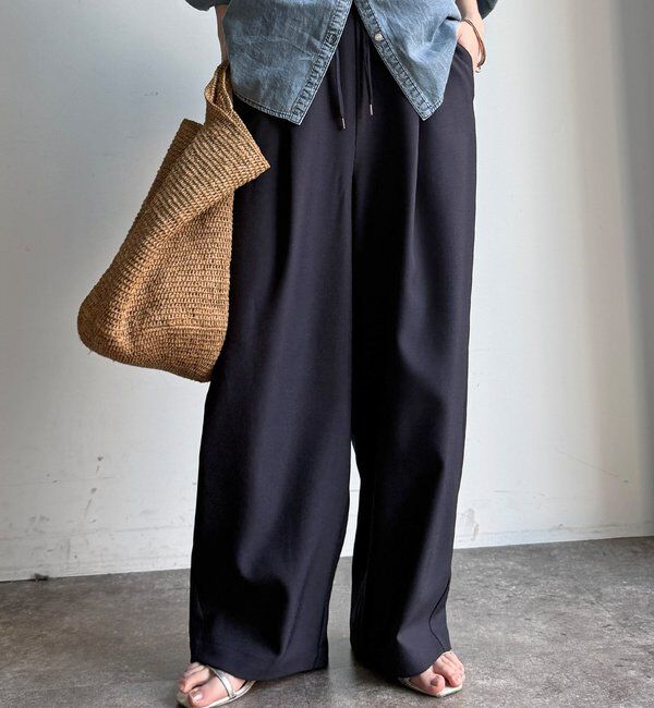  「【WEB限定】2WAYシャークスキンイージーパンツ」|チノ|