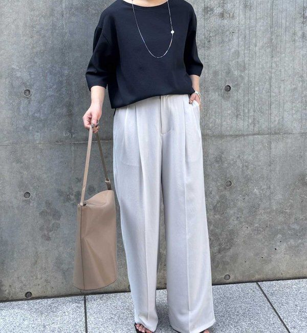  「バックスリットハーフスリーブブラウス」|シャツ・ブラウス|