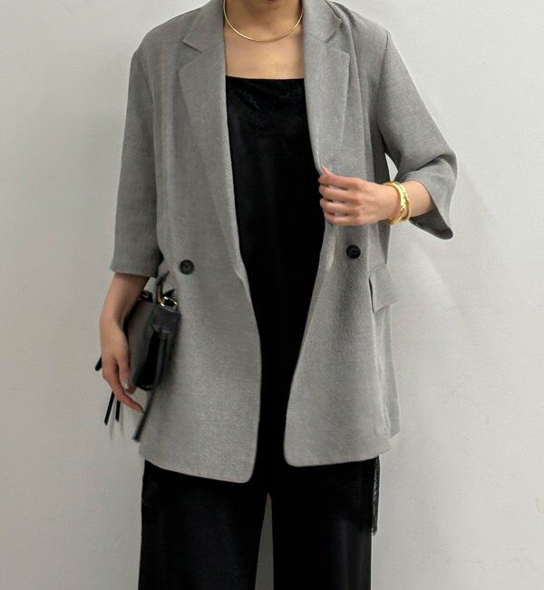  「【2サイズ展開】【大人気アイテムが今年も登場】ハーフスリーブジャケット」|テーラードジャケット|