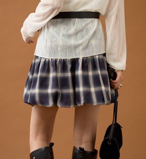  「切り替えバルーンスカート」|スカート|