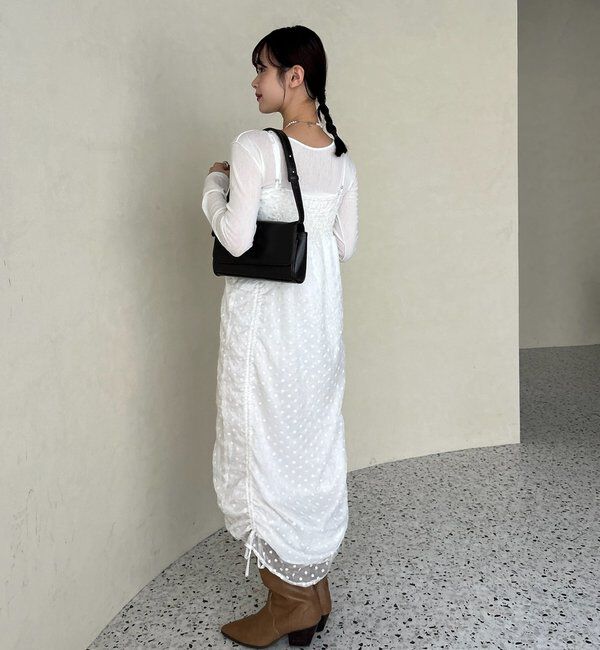  「【＠akane__11.1企画】ドロストフラワーキャミワンピース」|ワンピース|