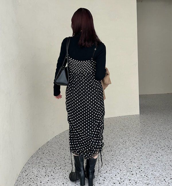  「【＠akane__11.1企画】ドロストフラワーキャミワンピース」|ワンピース|