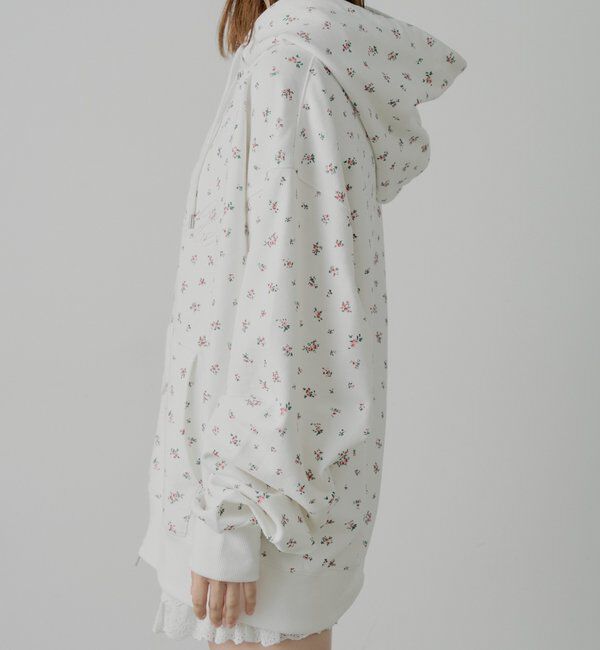  「花柄ルーズパーカー」|パーカー|