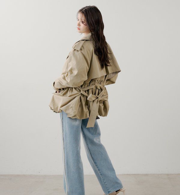  「【SALON by Chico】サイドパールラインカーブデニム」|デニム|