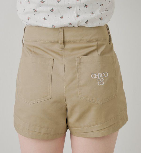  「【セットアップ対応】コンパクトレイヤードショートパンツ」|チノ|