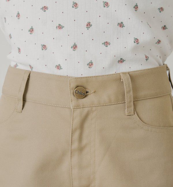  「【セットアップ対応】コンパクトレイヤードショートパンツ」|チノ|