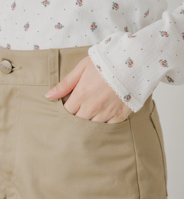  「【セットアップ対応】コンパクトレイヤードショートパンツ」|チノ|