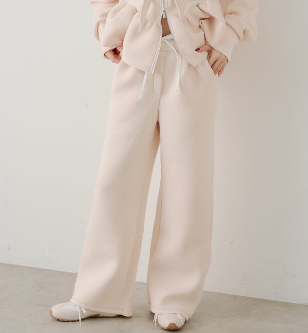  「【SALON by Chico/セットアップ対応】ダブルタックスウェットストレー」|チノ|