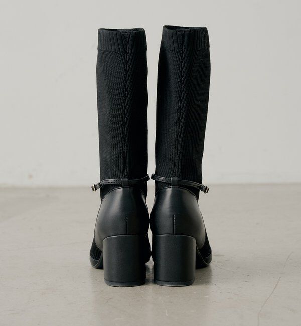  「ソックスヒールブーツ」|ショートブーツ|