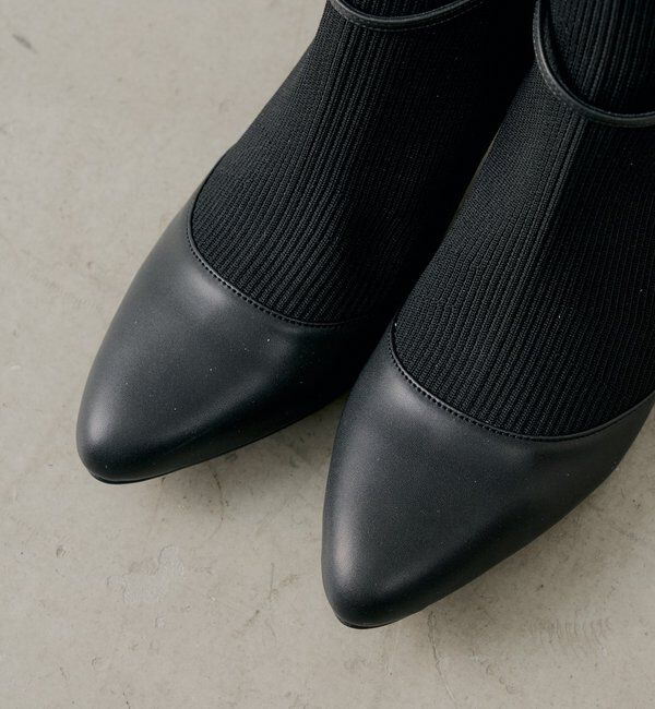  「ソックスヒールブーツ」|ショートブーツ|