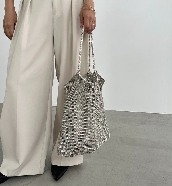  「【PC/A4サイズ収納可】ラメトートバッグ」|トートバッグ|