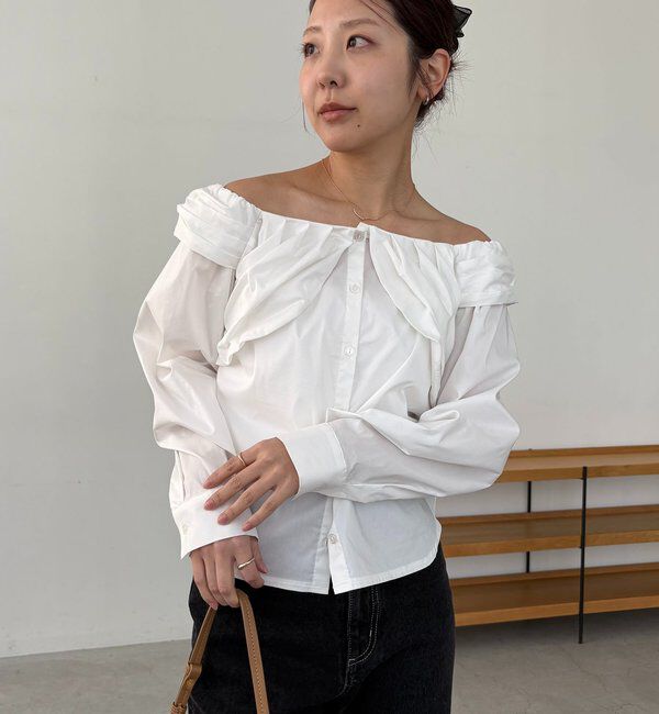  「オフショルパフブラウス」|シャツ・ブラウス|
