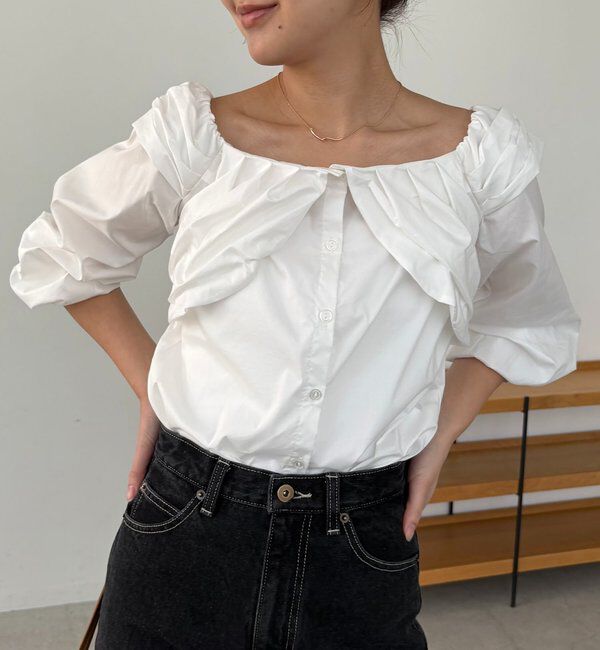  「オフショルパフブラウス」|シャツ・ブラウス|
