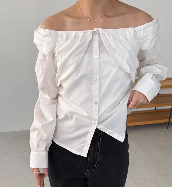  「オフショルパフブラウス」|シャツ・ブラウス|