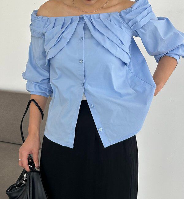  「オフショルパフブラウス」|シャツ・ブラウス|