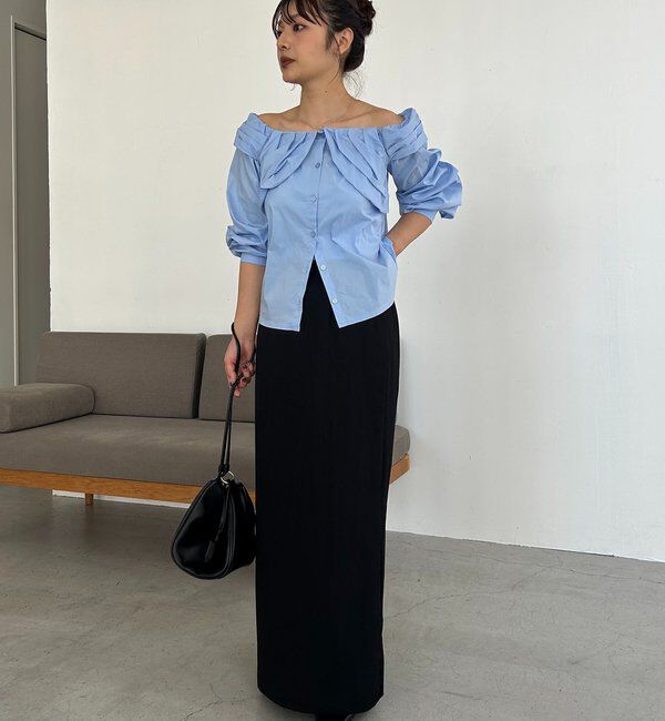  「オフショルパフブラウス」|シャツ・ブラウス|