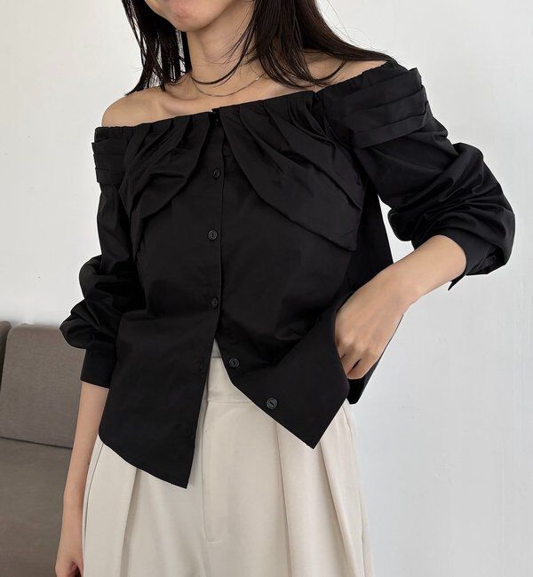  「オフショルパフブラウス」|シャツ・ブラウス|