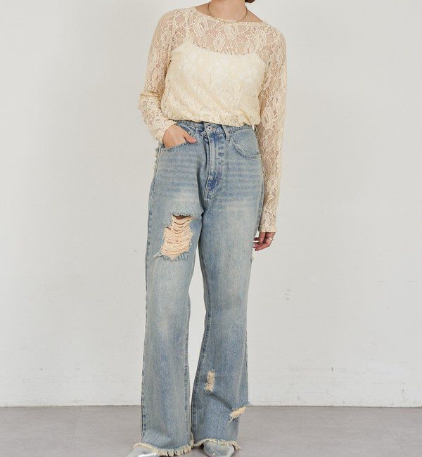  「レースプルオーバー」|Tシャツ・カットソー|