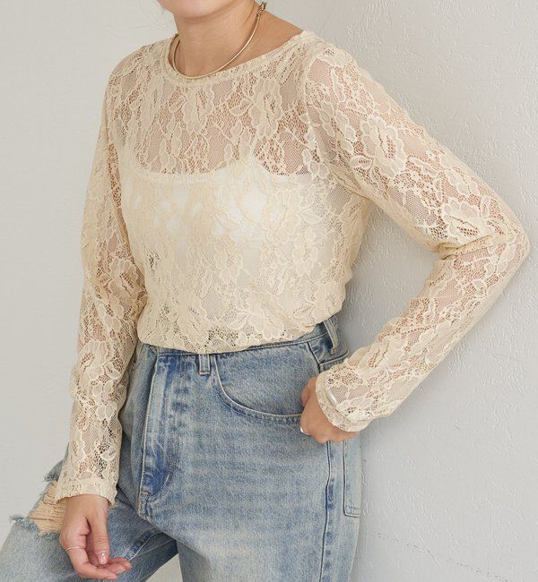  「レースプルオーバー」|Tシャツ・カットソー|