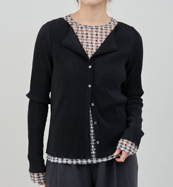  「【26SS予約】プリーツカーディガン」|シャツ・ブラウス|