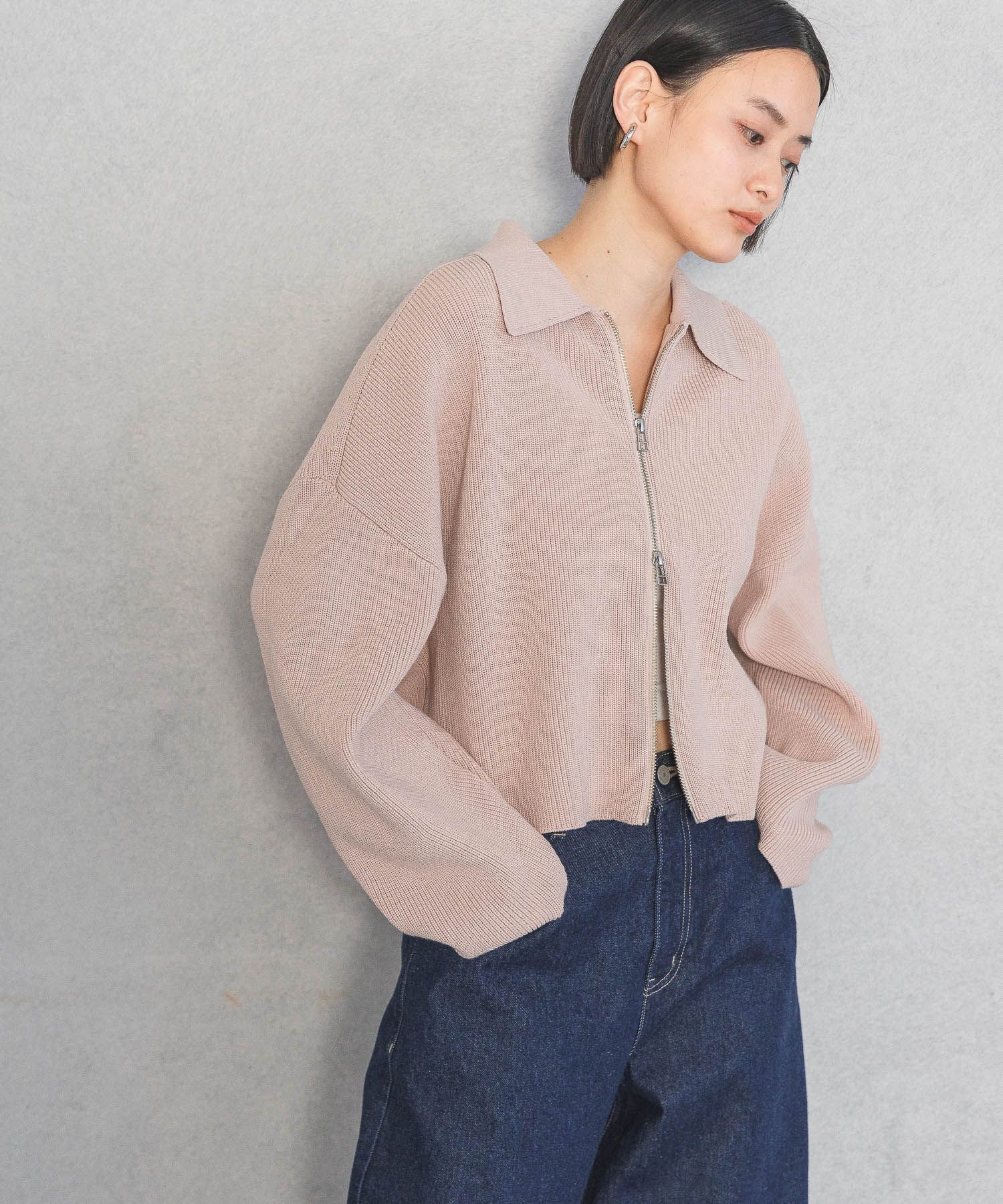 A part by 「エリZIPニットカーディガン」|ニット・セーター|PNK2