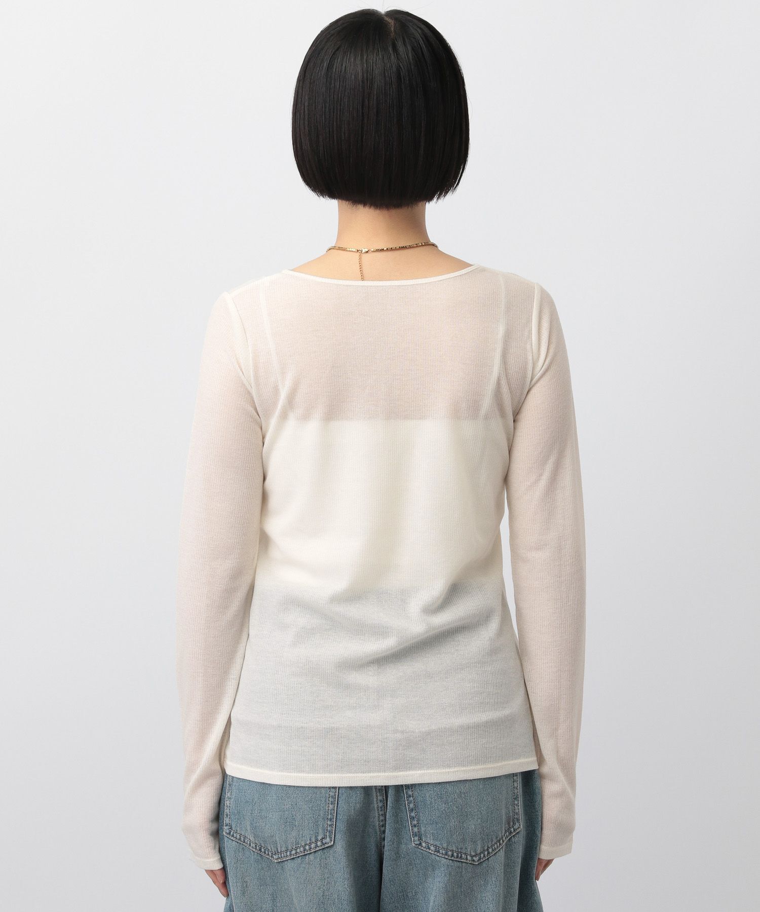 A part by 「ラメリブシアー_長袖」|ニット・セーター|