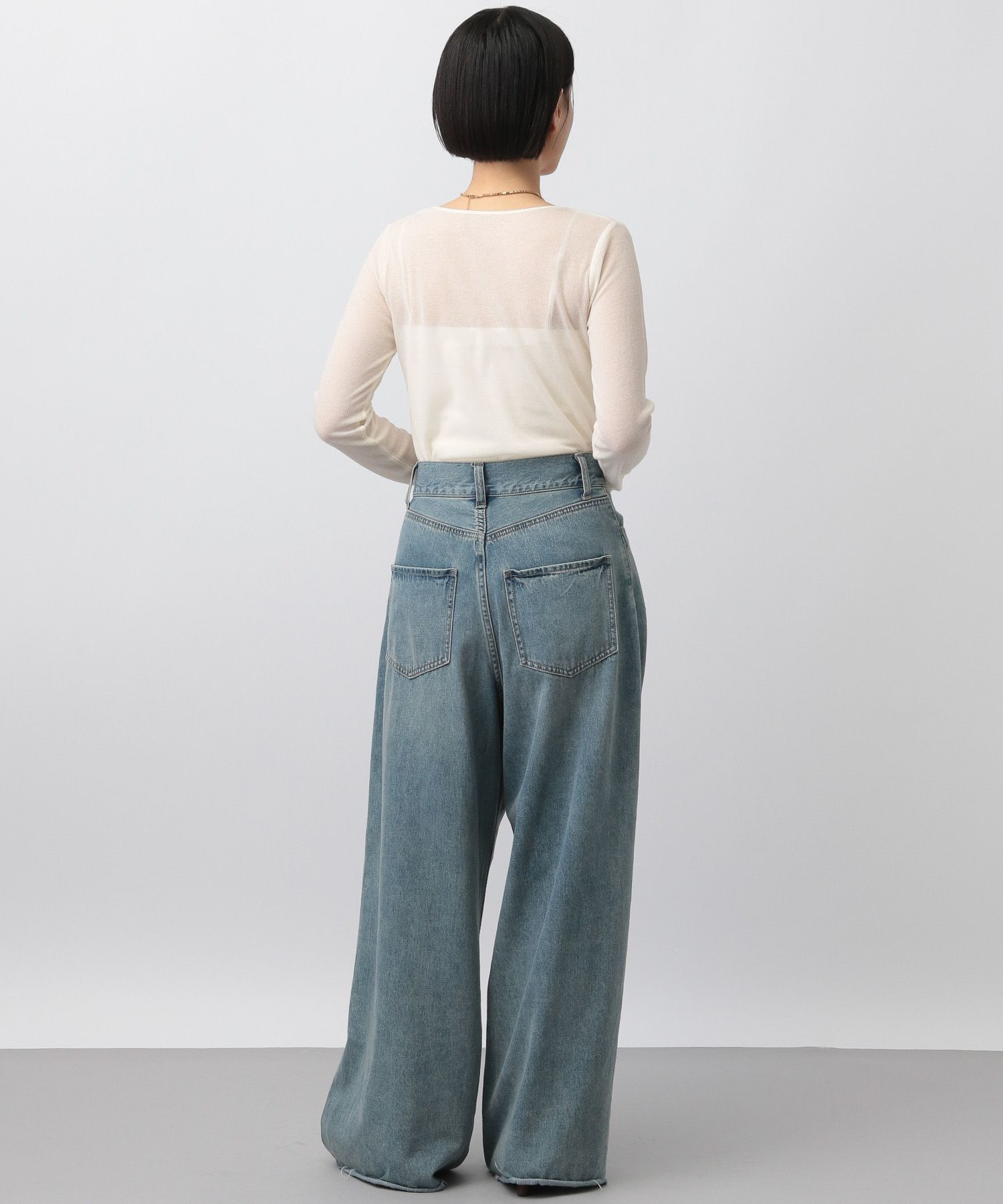 A part by 「ラメリブシアー_長袖」|ニット・セーター|