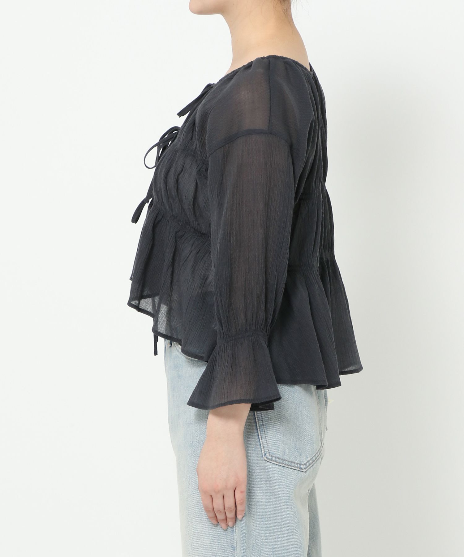 LOWRYS FARM「ヨウリュウシャーリングショート６Ｓ」|シャツ・ブラウス|