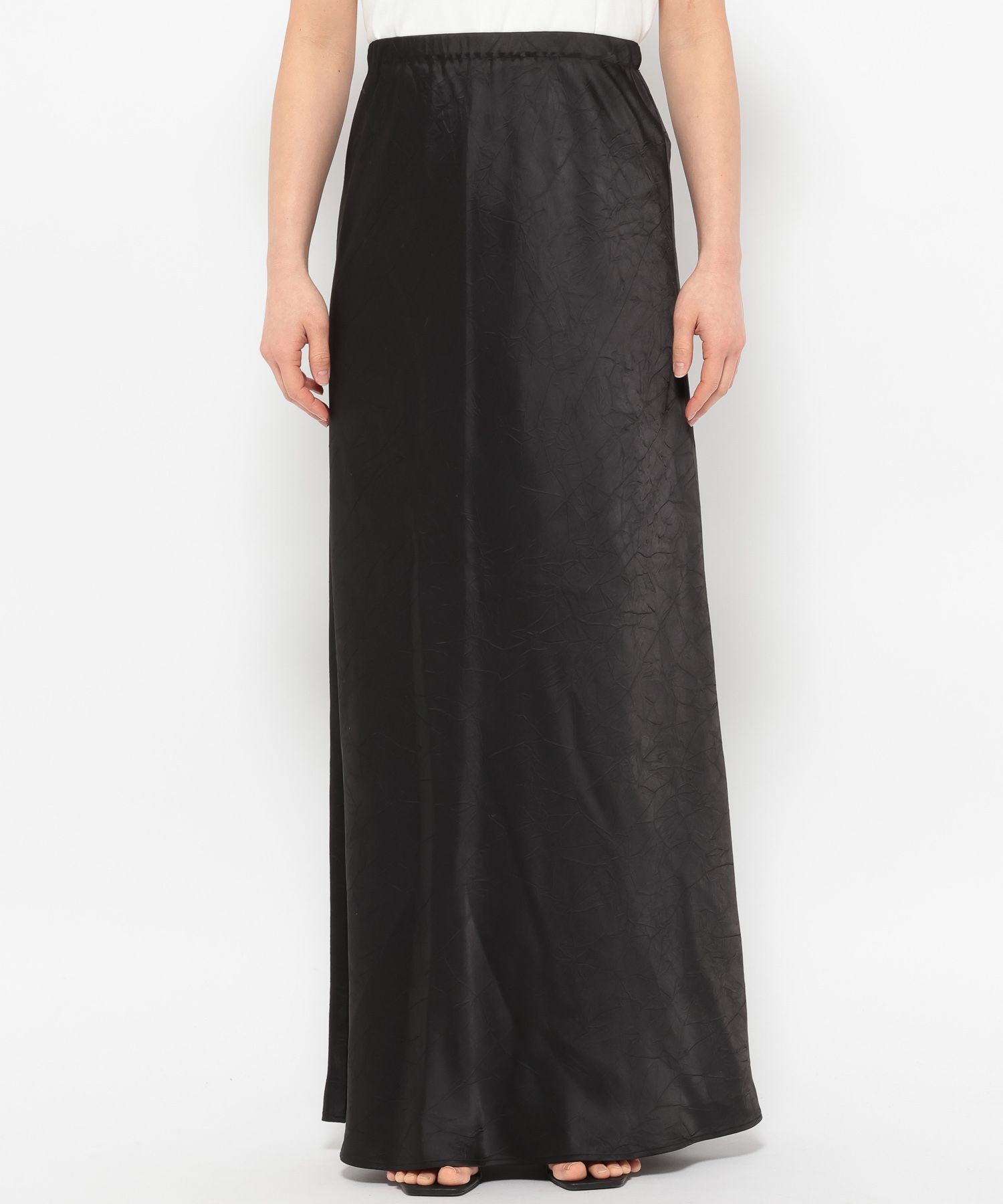 LOWRYS FARM「ストレッチサテンスカート」|スカート|