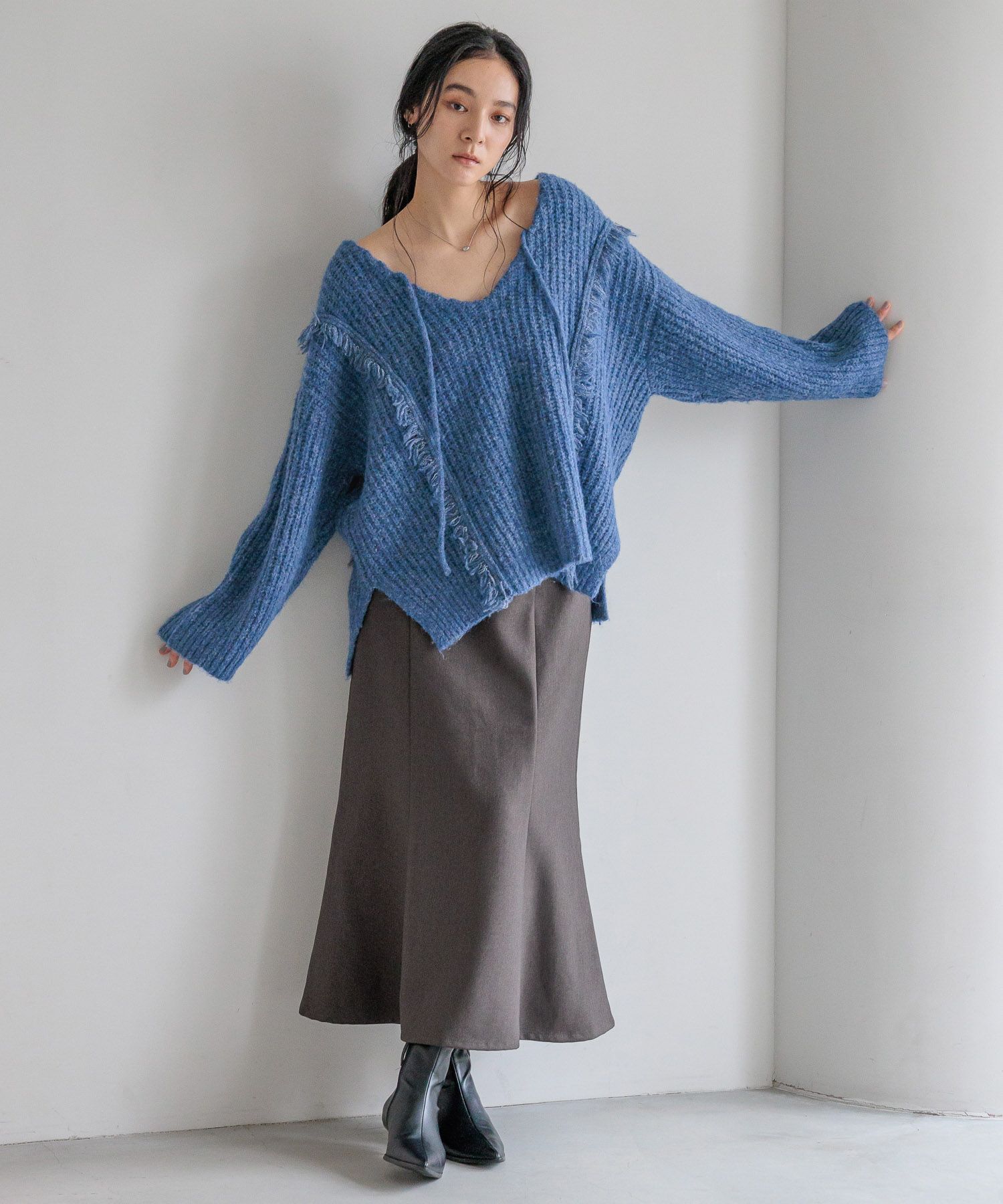 LOWRYS FARM「ウールライクマーメイドスカート」|スカート|