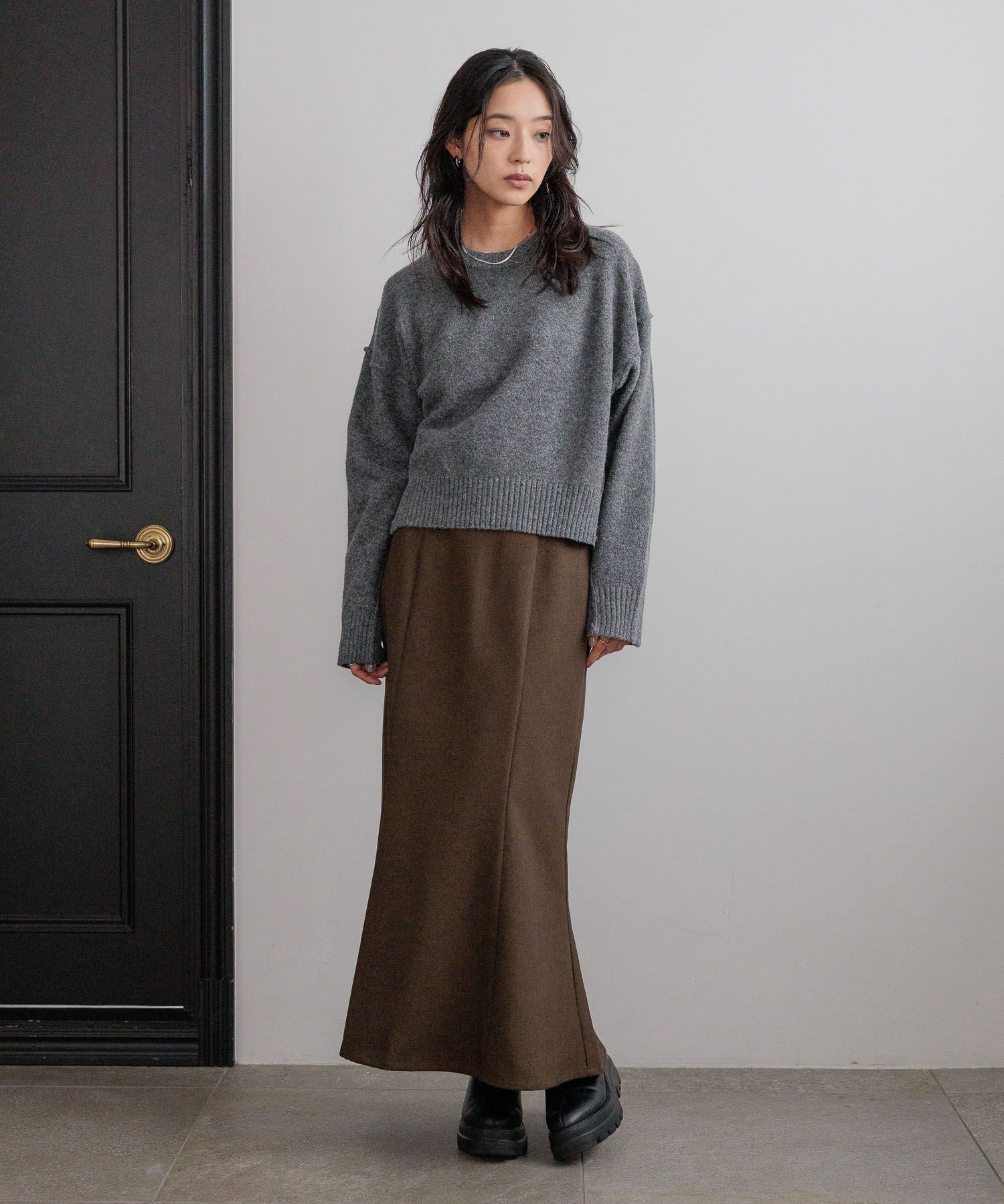 LOWRYS FARM「ウールライクマーメイドスカート」|スカート|